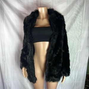 Faux fur jacket